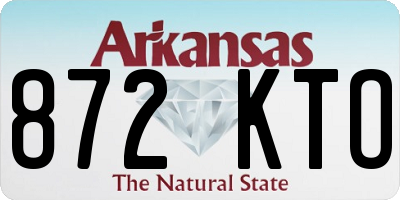 AR license plate 872KTO
