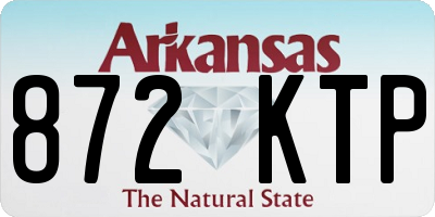 AR license plate 872KTP