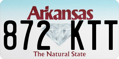 AR license plate 872KTT