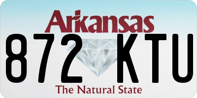 AR license plate 872KTU
