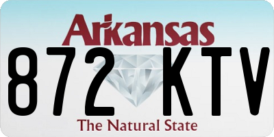 AR license plate 872KTV