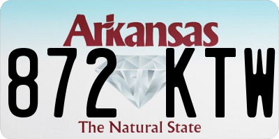AR license plate 872KTW