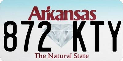 AR license plate 872KTY