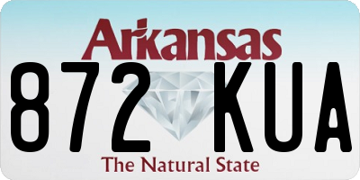 AR license plate 872KUA