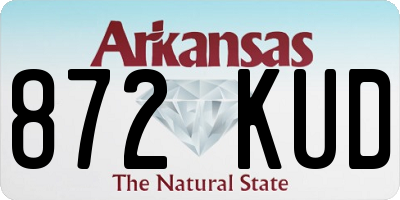 AR license plate 872KUD