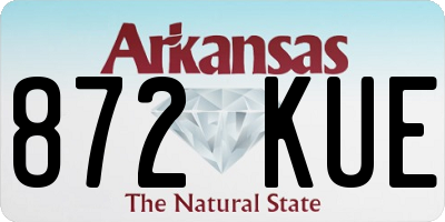 AR license plate 872KUE