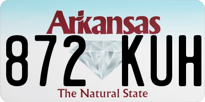 AR license plate 872KUH