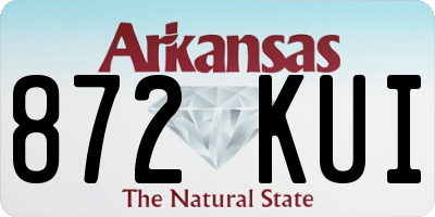 AR license plate 872KUI
