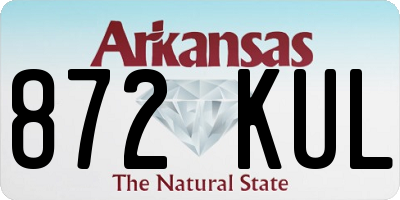 AR license plate 872KUL