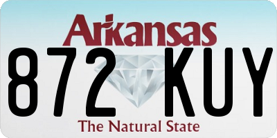 AR license plate 872KUY