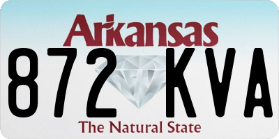 AR license plate 872KVA
