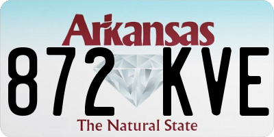 AR license plate 872KVE
