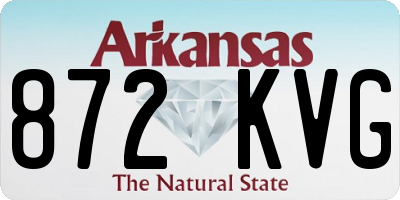 AR license plate 872KVG