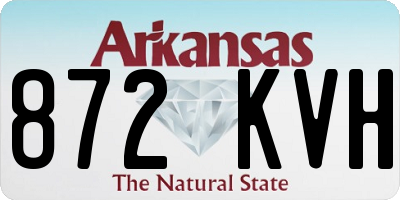 AR license plate 872KVH
