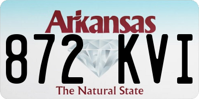 AR license plate 872KVI