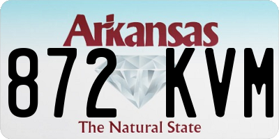 AR license plate 872KVM