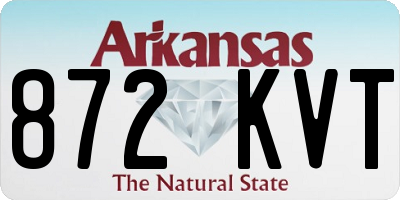 AR license plate 872KVT