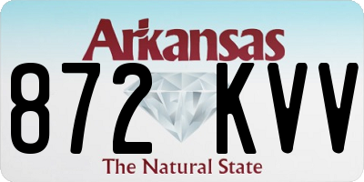 AR license plate 872KVV