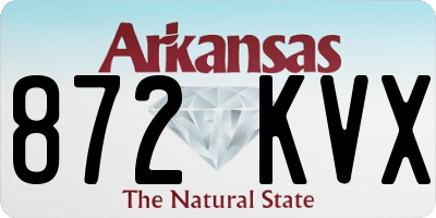AR license plate 872KVX