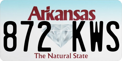 AR license plate 872KWS