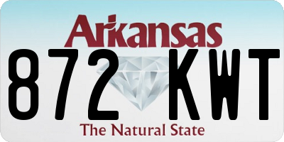 AR license plate 872KWT
