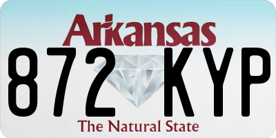 AR license plate 872KYP