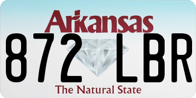 AR license plate 872LBR