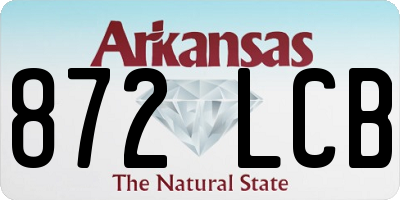 AR license plate 872LCB