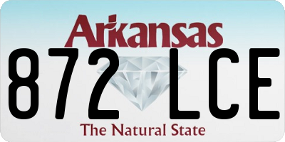 AR license plate 872LCE
