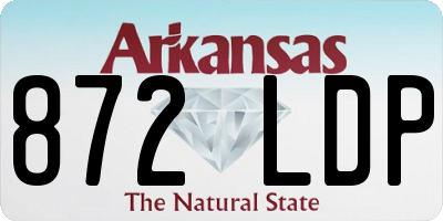 AR license plate 872LDP