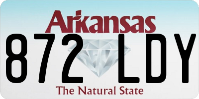 AR license plate 872LDY
