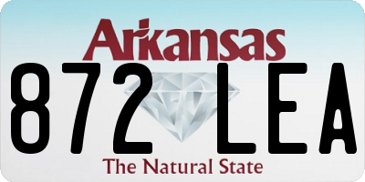AR license plate 872LEA