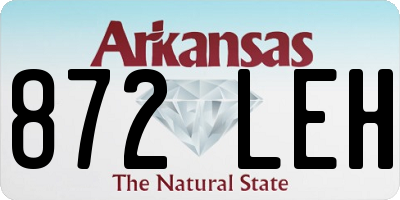 AR license plate 872LEH
