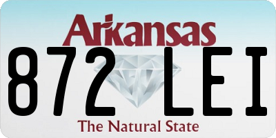 AR license plate 872LEI