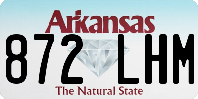 AR license plate 872LHM