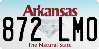 AR license plate 872LMO