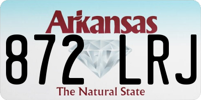 AR license plate 872LRJ