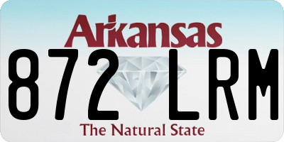 AR license plate 872LRM