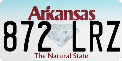AR license plate 872LRZ