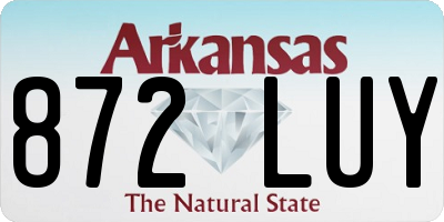 AR license plate 872LUY