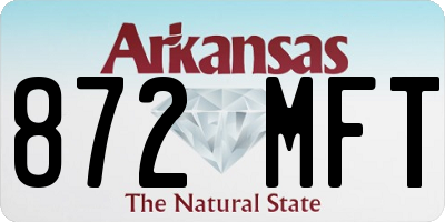 AR license plate 872MFT