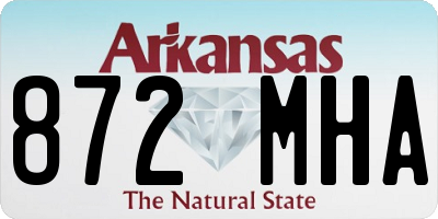 AR license plate 872MHA