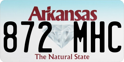 AR license plate 872MHC