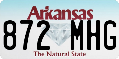AR license plate 872MHG