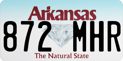 AR license plate 872MHR