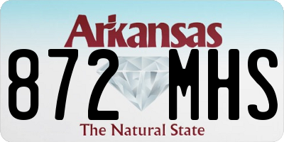 AR license plate 872MHS