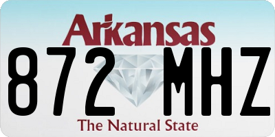 AR license plate 872MHZ