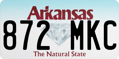 AR license plate 872MKC