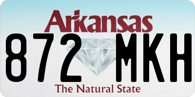 AR license plate 872MKH