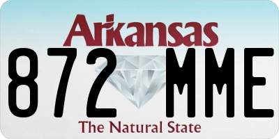 AR license plate 872MME
